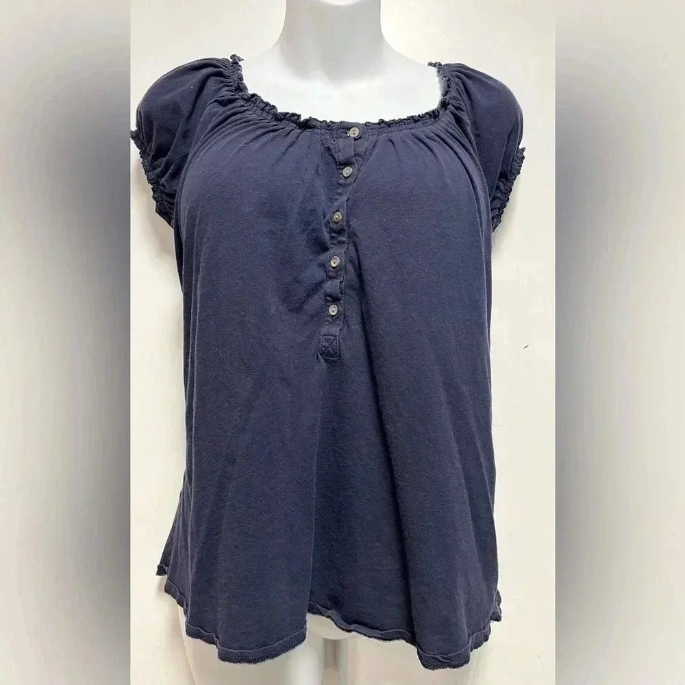 J.Crew Short-sleeve button-up shirt Navy Blue